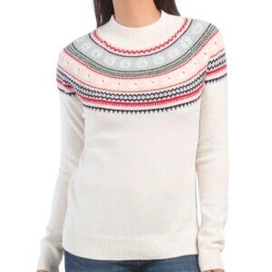 NWT - Tabitha Webb Woolblend Fairisle with Dogs Sweater - Size Large